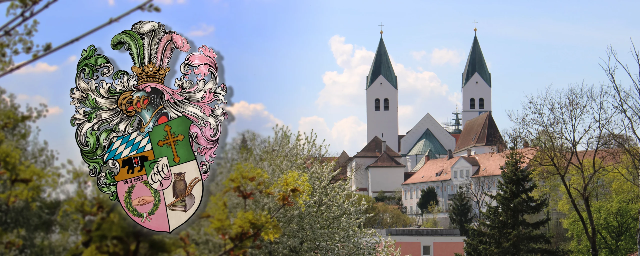 Freising und der Domberg im Sommer